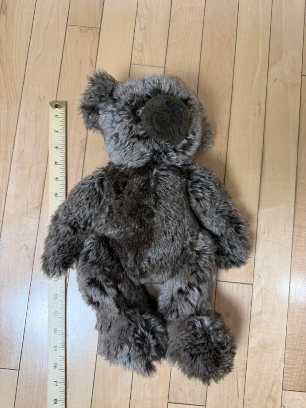 Restoration Hardware Faux Fur Mink Bear 16 inch Fully Jointed